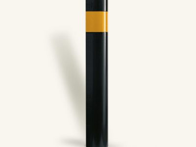 Rhino RB 150 steel powder coated bollard with reflective band